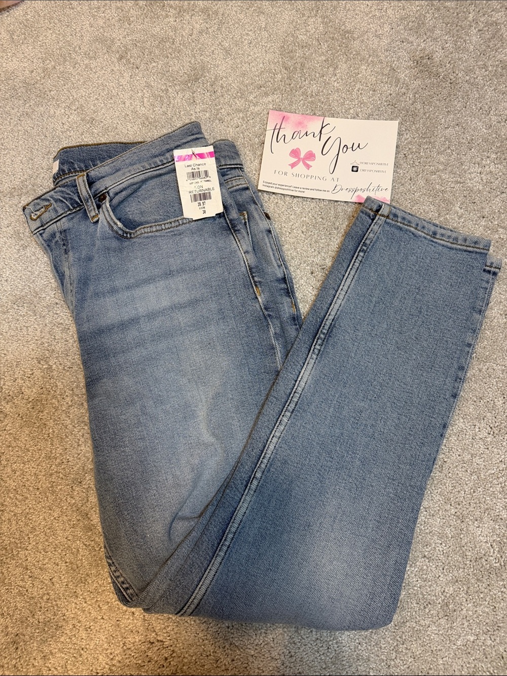 Re/Done 90s Highrise Ankle Crop Jeans in Light Blue Wash NEW w/tags - Picture 1 of 8